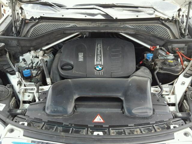 5UXKS4C58E0J95384 - 2014 BMW X5 XDRIVE3 WHITE photo 7