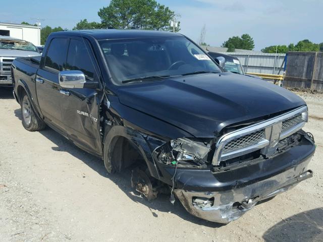 1C6RD6NT9CS255425 - 2012 DODGE RAM 1500 L BLACK photo 1