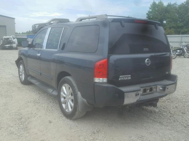 5N1AA08B74N721542 - 2004 NISSAN ARMADA SE BLUE photo 3