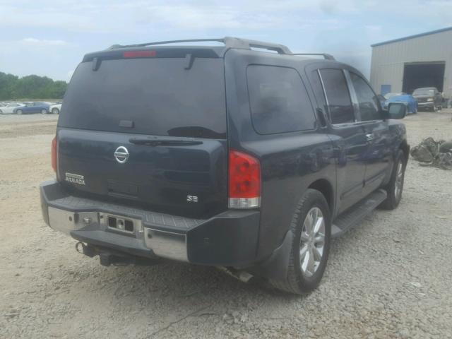 5N1AA08B74N721542 - 2004 NISSAN ARMADA SE BLUE photo 4