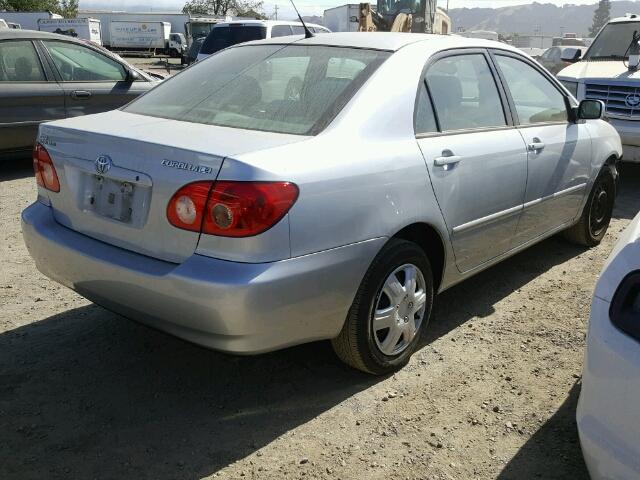 1NXBR30E38Z023221 - 2008 TOYOTA COROLLA CE SILVER photo 4