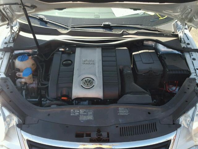 WVWBA71F58V038954 - 2008 VOLKSWAGEN EOS TURBO BLUE photo 7