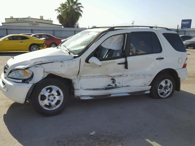 4JGAB54E12A324360 - 2002 MERCEDES-BENZ ML 320 WHITE photo 9