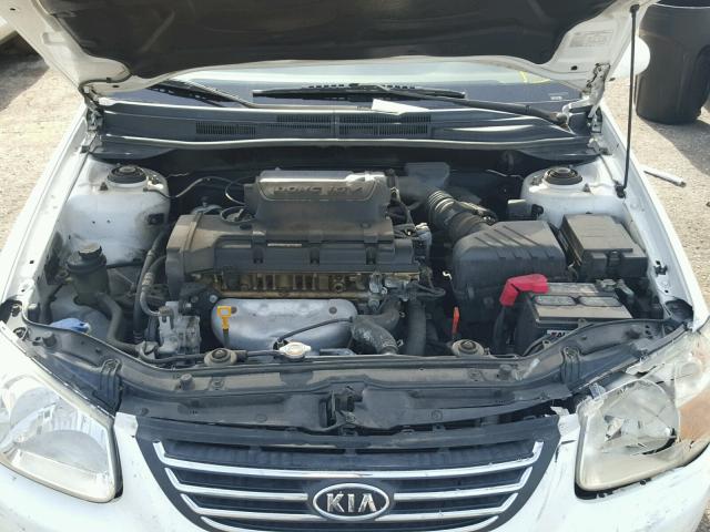 KNAFE121685569177 - 2008 KIA SPECTRA EX WHITE photo 7