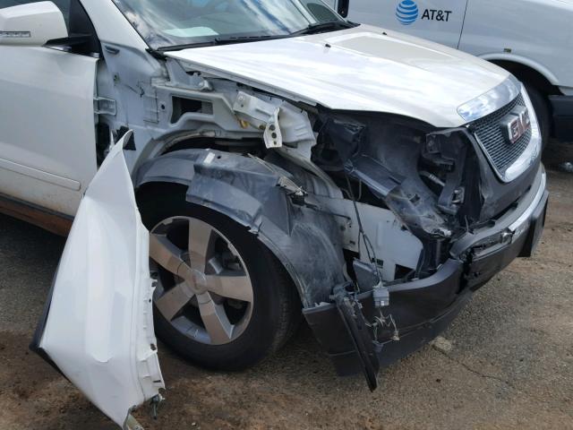 1GKKVRED6CJ112038 - 2012 GMC ACADIA SLT თეთრი ფოტო 9