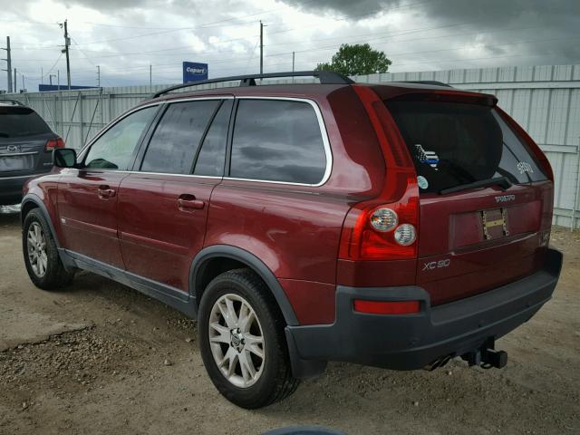 YV4CZ852X61257937 - 2006 VOLVO XC90 V8 MAROON photo 3