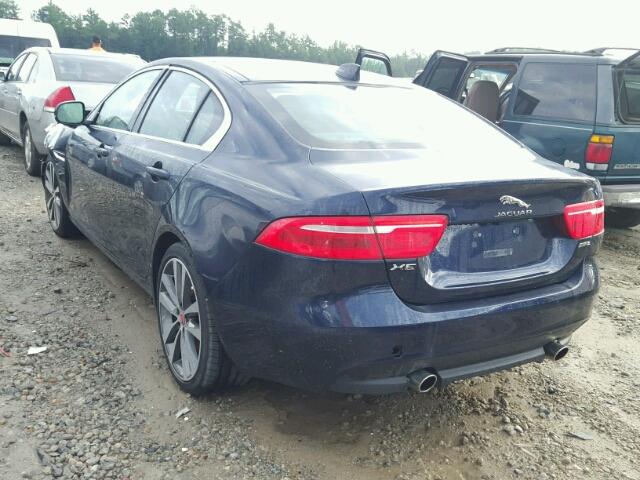 SAJAE4BV7HA955987 - 2017 JAGUAR XE PRESTIG BLUE photo 3