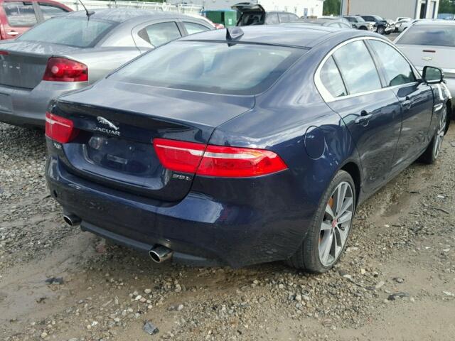 SAJAE4BV7HA955987 - 2017 JAGUAR XE PRESTIG BLUE photo 4