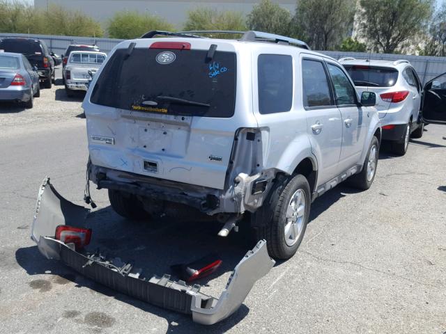 1FMCU0EG3BKB89981 - 2011 FORD ESCAPE LIM SILVER photo 4