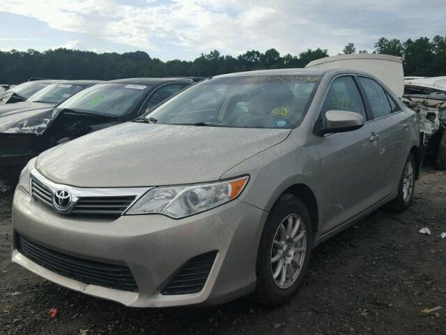 4T1BF1FKXEU732640 - 2014 TOYOTA CAMRY L BEIGE photo 2