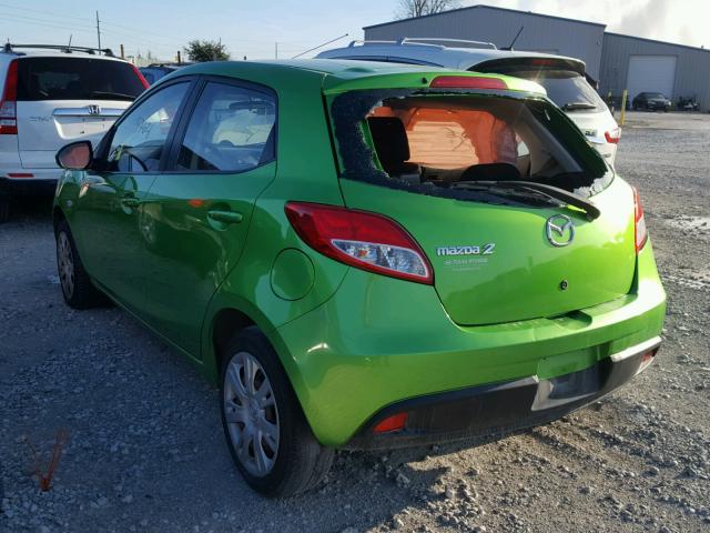 JM1DE1KYXD0159318 - 2013 MAZDA MAZDA2 GREEN photo 3