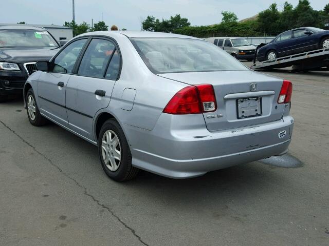 2HGES16365H543560 - 2005 HONDA CIVIC DX V SILVER photo 3