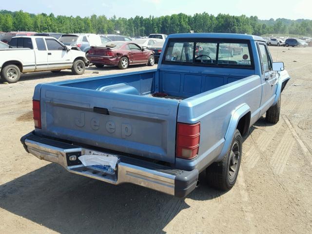 1JTMP65P0HT056986 - 1987 JEEP COMANCHE P BLUE photo 4