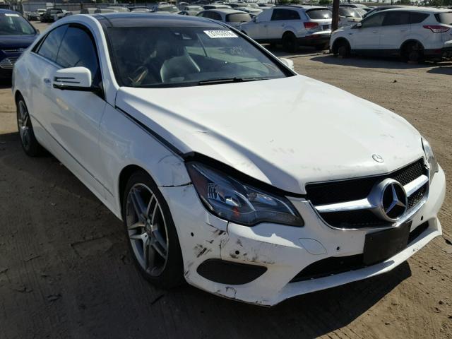 WDDKJ8JB7EF241536 - 2014 MERCEDES-BENZ E 350 4MAT WHITE photo 1