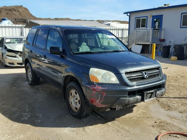 2HKYF18153H588294 - 2003 HONDA PILOT LX GRAY photo 1