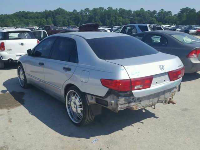 1HGCM56145A158570 - 2005 HONDA ACCORD DX SILVER photo 3