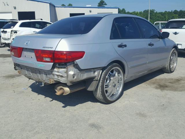 1HGCM56145A158570 - 2005 HONDA ACCORD DX SILVER photo 4