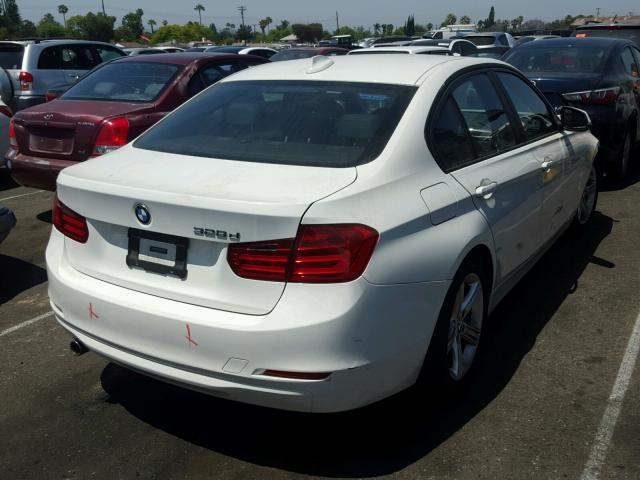 WBA3D3C51EK153988 - 2014 BMW 328 D WHITE photo 4