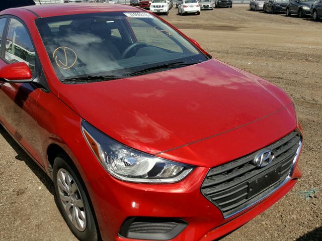 3KPC24A33JE021750 - 2018 HYUNDAI ACCENT SEL RED photo 9