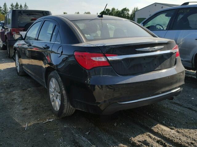 1C3BC4FB4BN591329 - 2011 CHRYSLER 200 LX BLACK photo 3