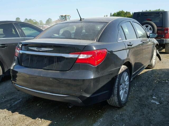 1C3BC4FB4BN591329 - 2011 CHRYSLER 200 LX BLACK photo 4