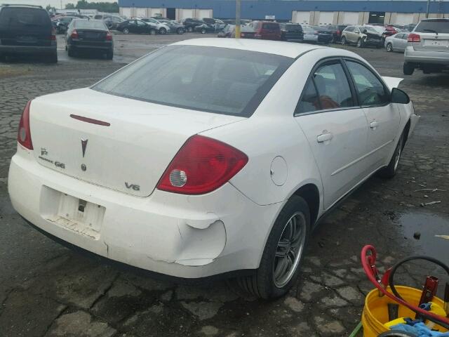 1G2ZG58N774196560 - 2007 PONTIAC G6 BASE WHITE photo 4