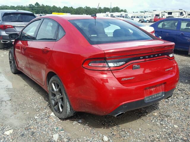 1C3CDFBA7DD338833 - 2013 DODGE DART SXT RED photo 3