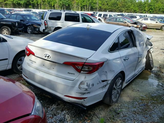 5NPE34AFXHH558220 - 2017 HYUNDAI SONATA SPO WHITE photo 4