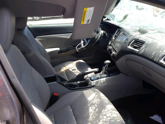 2HGFB2F96FH503883 - 2015 HONDA CIVIC EXL GRAY photo 5