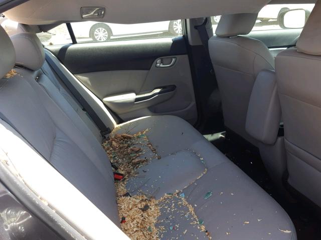 2HGFB2F96FH503883 - 2015 HONDA CIVIC EXL GRAY photo 6