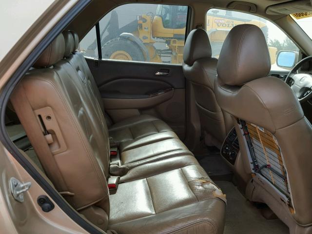 2HNYD18641H509215 - 2001 ACURA MDX TOURIN TAN photo 6