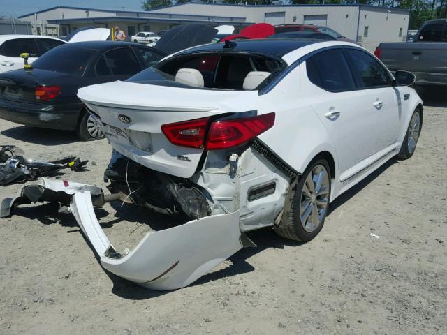 5XXGR4A65FG390194 - 2015 KIA OPTIMA SX WHITE photo 4