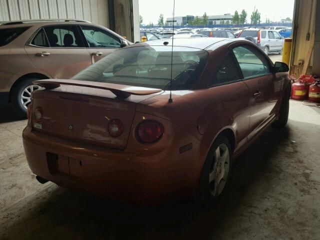 1G1AM15B877106733 - 2007 CHEVROLET COBALT SS ORANGE photo 4