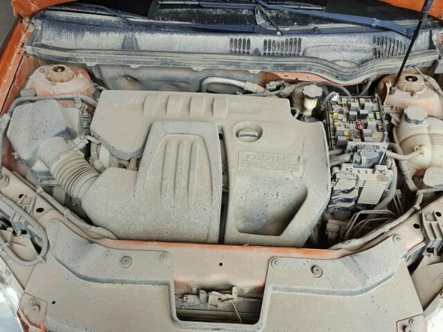 1G1AM15B877106733 - 2007 CHEVROLET COBALT SS ORANGE photo 7