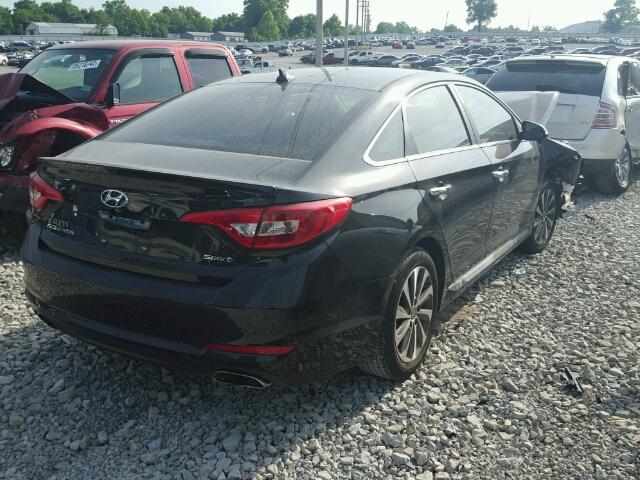 5NPE34AF0FH095162 - 2015 HYUNDAI SONATA SPO BLACK photo 4