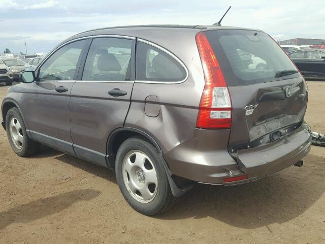 5J6RE4H34AL078127 - 2010 HONDA CR-V GRAY photo 3