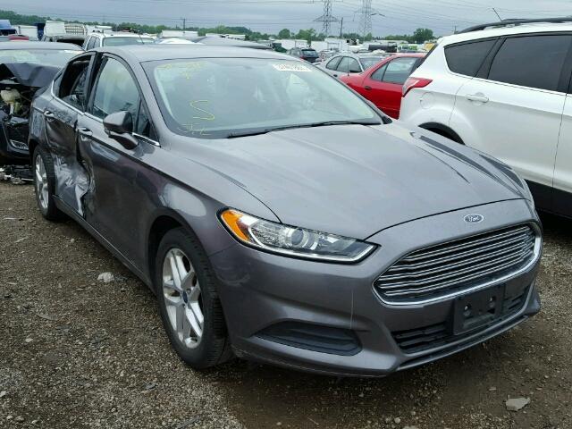 3FA6P0H73ER123165 - 2014 FORD FUSION SE GRAY photo 1