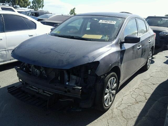 3N1AB7AP2DL782011 - 2013 NISSAN SENTRA GRAY photo 2