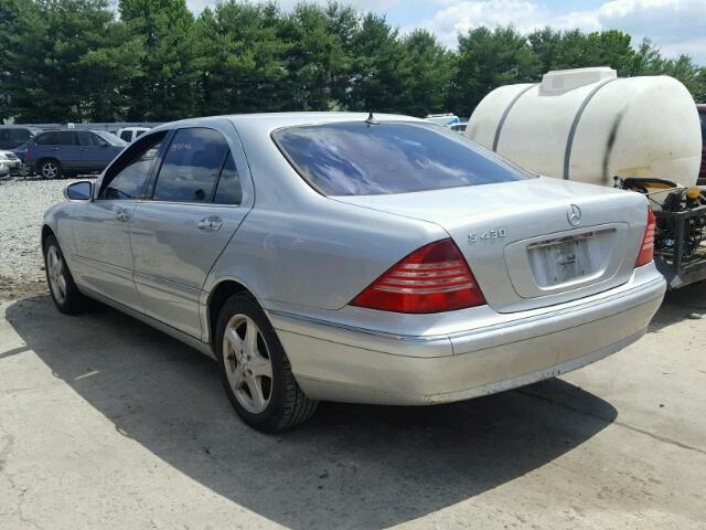 WDBNG70J44A393874 - 2004 MERCEDES-BENZ S 430 SILVER photo 3