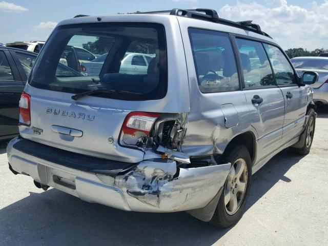 JF1SF65612H731909 - 2002 SUBARU FORESTER S SILVER photo 4