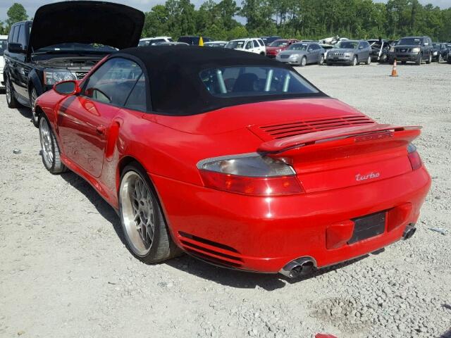 WP0CB29984S676923 - 2004 PORSCHE 911 TURBO RED photo 3