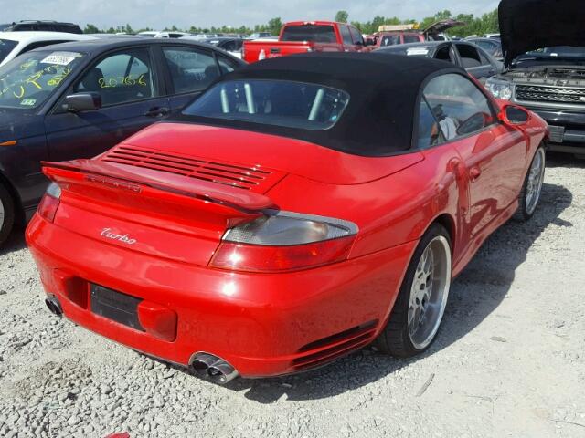 WP0CB29984S676923 - 2004 PORSCHE 911 TURBO RED photo 4