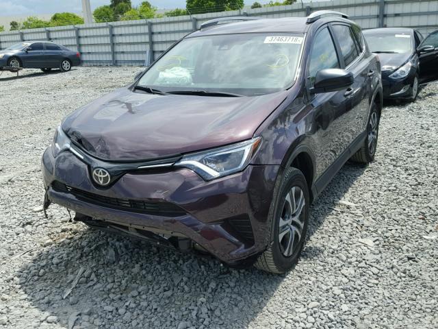 2T3ZFREV7JW407762 - 2018 TOYOTA RAV4 LE PURPLE photo 2