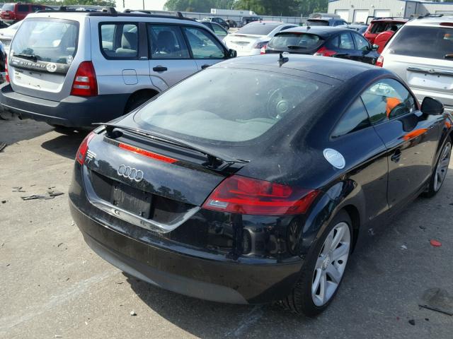 TRUAF38J981014556 - 2008 AUDI TT 2.0T BLACK photo 4