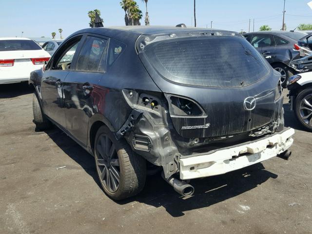 JM1BL1K43B1389719 - 2011 MAZDA SPEED 3 BLACK photo 3
