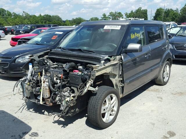 KNDJT2A22B7341109 - 2011 KIA SOUL + GRAY photo 2