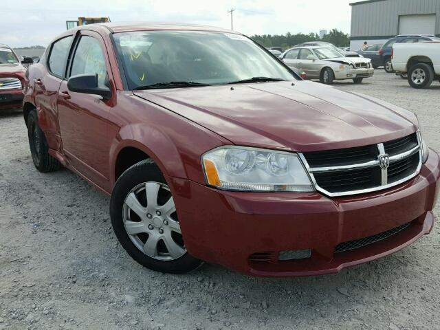 1B3LC56K38N647504 - 2008 DODGE AVENGER SX RED photo 1