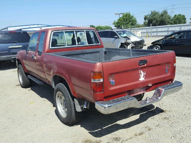 JT4RN13P8N6037566 - 1992 TOYOTA PICKUP RED photo 3