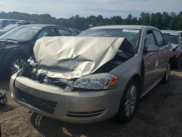 2G1WA5EK9A1216863 - 2010 CHEVROLET IMPALA LS TAN photo 2