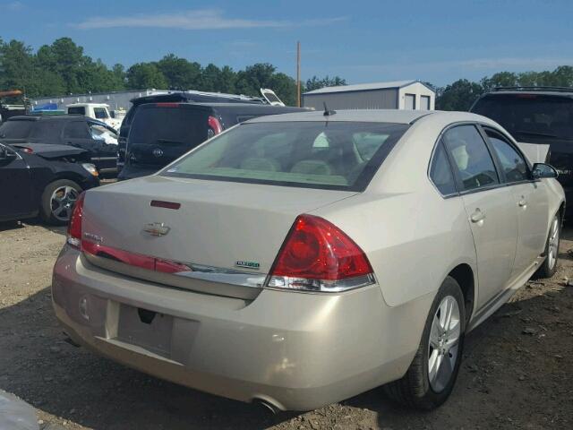 2G1WA5EK9A1216863 - 2010 CHEVROLET IMPALA LS TAN photo 4